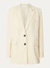 Alapi blazer in wolblend met klepzakken - Beige