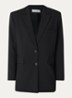 Alapi blazer in wolblend met klepzakken - Zwart
