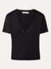 Celiane T-shirt met V-hals - Zwart