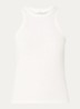 Safrina semi-transparante tanktop van linnen - Gebroken wit