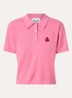Althea polo met logoborduring - Roze