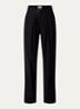 Celia high waist loose fit broek met ceintuur - Zwart