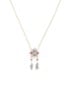 Janis ketting met hanger - Beige
