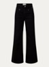 Lemony high waist wide leg jeans met steekzakken - Zwart