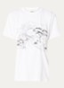 T-shirt met print - Wit