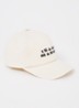 Tyron pet met logoborduring - Creme