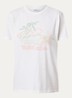 Zewel T-shirt met print en logo - Ivoor