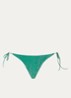 The 90's tanga bikinislip met lurex - Groen