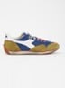 Equipe sneaker met details van suède - Legergroen