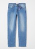 Slim fit jeans met lichte wassing - Indigo
