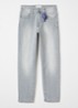 Slim fit jeans met lichte wassing - Grijs