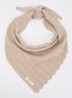 Chevron ribgebreide sjaal in kasjmierblend 160 x 50 cm - Beige