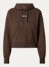 Hoodie met logo - Donkerbruin