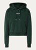 Hoodie met logo - Donkergroen
