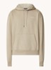 Hoodie van katoen met logoborduring - Khaki