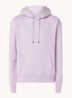 Hoodie van katoen met logoborduring - Lila