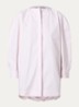 La Pittore oversized blouse met split - Lichtroze