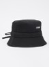 Le Bob Gadjo bucket hoed met logo - Zwart