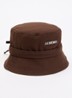 Le Bob Gadjo bucket hoed van canvas  - Chocoladebruin