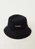 Le Bob Gadjo bucket hoed van canvas  - Zwart