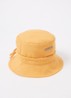 Le Bob Gadjo bucket hoed van canvas  - Donkergeel