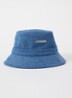 Le Bob Gadjo bucket hoed van canvas  - Indigo