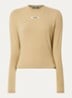Longsleeve met logo - Donkerbeige