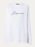 Longsleeve met logo - Wit