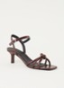 Sandalette met knoop detail - Koper