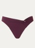 Jetset bikinislip met geknoopt detail - Aubergine