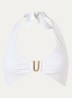 Jetset halter bikinitop met uitneembare vulling - Wit