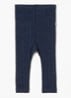 Legging in zijdeblend - Donkerblauw