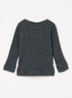 Ribgebreide pullover van merino wol - Donkergrijs