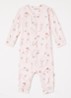 Romper met bloemenprint - Lichtroze
