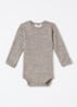 Romper van merino wol - Donkerbeige