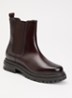 Adalard chelsea boot van leer - Donkerbruin
