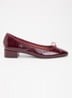 Dadou ballerina van geitenleer met lakfinish - Bordeauxrood