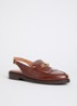 Delphy loafer van leer  - Cognac