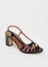 Vaiana sandalette van lakleer  - Zwart