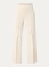 High waist wide fit pantalon met stretch - Rood