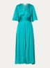 Maxi tuniekjurk met V-hals - Turquoise