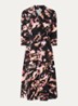 Midi jurk met print en kettingdetail - Lichtroze