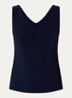 Tanktop met V-hals en stretch - Donkerblauw