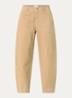 Basile high waist balloon fit broek met steekzakken - Camel