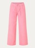 Basma high waist chino met trekkoord - Roze
