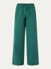 Basma high waist chino met trekkoord - Donkergroen