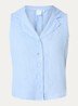 Bliss mouwloze blouse - Lichtblauw