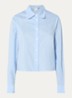 Blouse met logoborduring - Lichtblauw