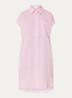 Bree midi blousejurk met streepprint - Roze