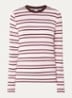 Cosimo longsleeve met streepprint - Lichtroze
